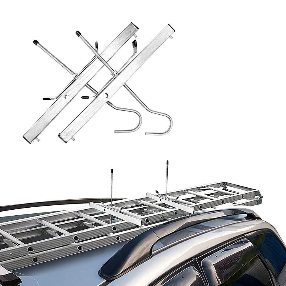 Universal Heavy Duty Ladder Roof Rack Clamp Clamps Lockable Free 2Locks Lockable