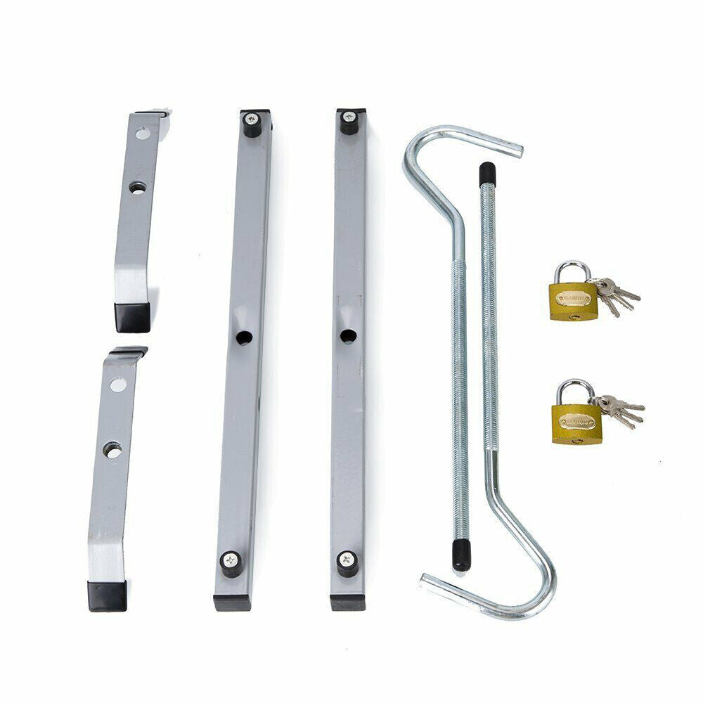 Universal Heavy Duty Ladder Roof Rack Clamp Clamps Lockable Free 2Locks Lockable