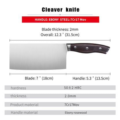 Chef knife  7Cr17mov  Stainless Steel Kitchen GoodsProfessional Cooking Tool