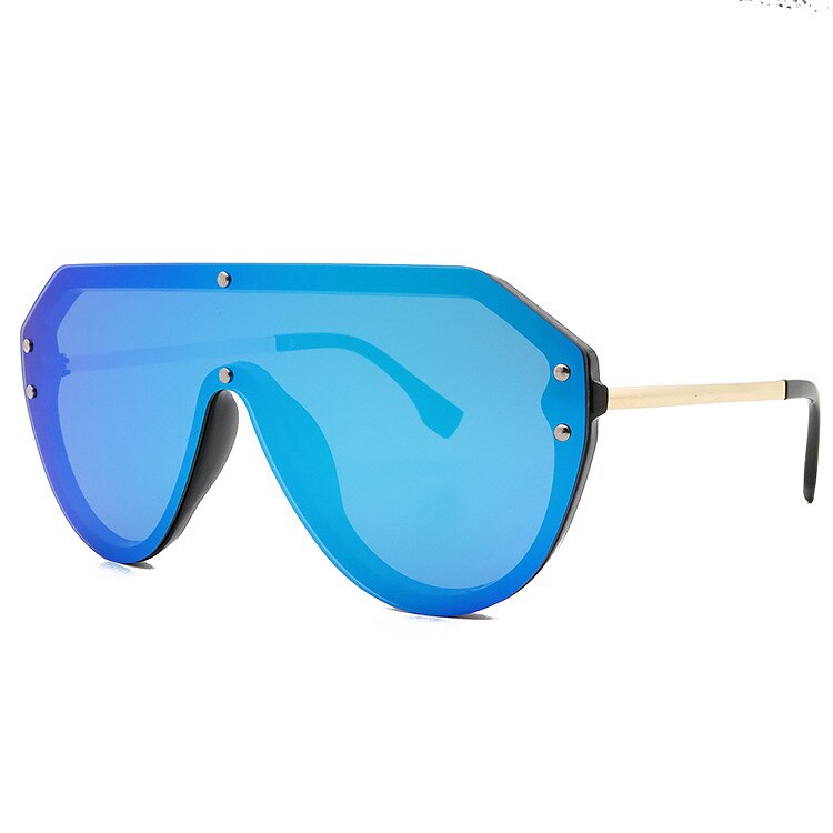 New European and American foreign trade watermark fashion sunglasses men's and women's Sunglasses yellow glasses