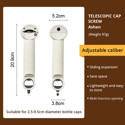Stainless Steel Labor-Saving Screw Cap Opener Can Opener Bottle Opener Glass Can Opener Screw Cap