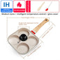 Fried Egg Burger Machine Frying Pan Non-Stick Surface Household Four Hole Breakfast Pan Fried Egg Divine Tool Pancake Pan