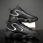 Men's sports shoes with leather surface, trendy shoes, Korean version, fashionable basketball shoes