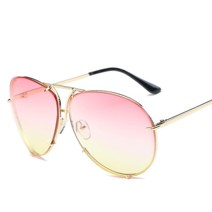 New Ocean Sunglasses Fashion Retro Glasses for Men and Women Couples European and American Large Frame Sunglasses