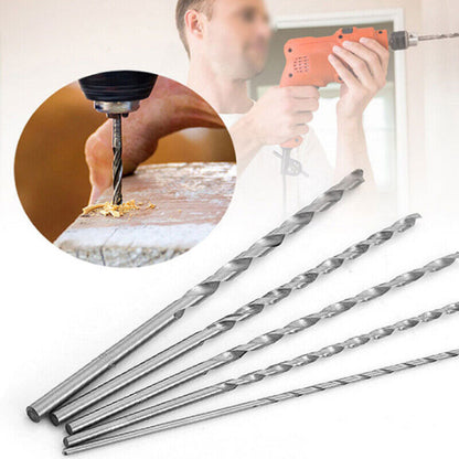 5PC 160MM Extra Long Wood Metal Drill Bit Set Brad Point 2mm 3mm 3.5mm 4mm 5mm