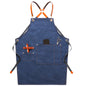 Apron denim workwear with logo printing