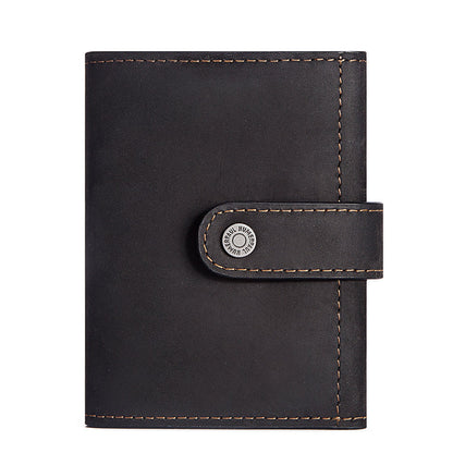 Coin Purse Metal Card Case Leather Card Sleeve ID Sleeve Leather Credit Card Holder