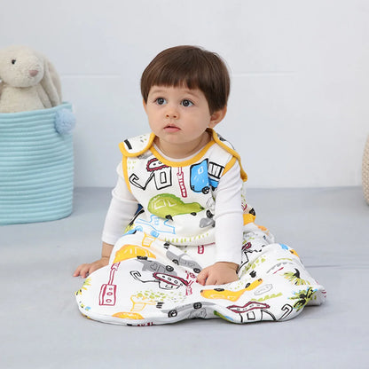 Cotton padded pure cotton swaddle vest for children anti kick and A-class baby sleeping bag