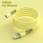 Liquid data cable with light, suitable for Apple Android TypeC fast charging cable, USB phone silicone charging cable