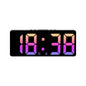Multifunctional LED Digital Clock: Features number display, color nightlight, temp, calendar, alarm. Large size, backlit, great