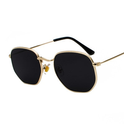 Men Sunglases Sun glasses NEW Women Metal Frame Fishing Glasses Gold tea Eyewear lentes de sol hombre okulary UV400
