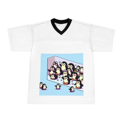Cute Penguin Unisex Football Jersey - Fun & Playful Team Spirit Shirt
