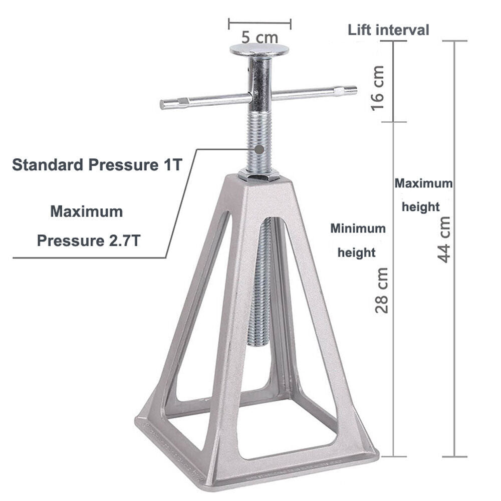 4 X Aluminium Stabilising Jack Stands Adjustable Axle Levelling Caravan Trailer