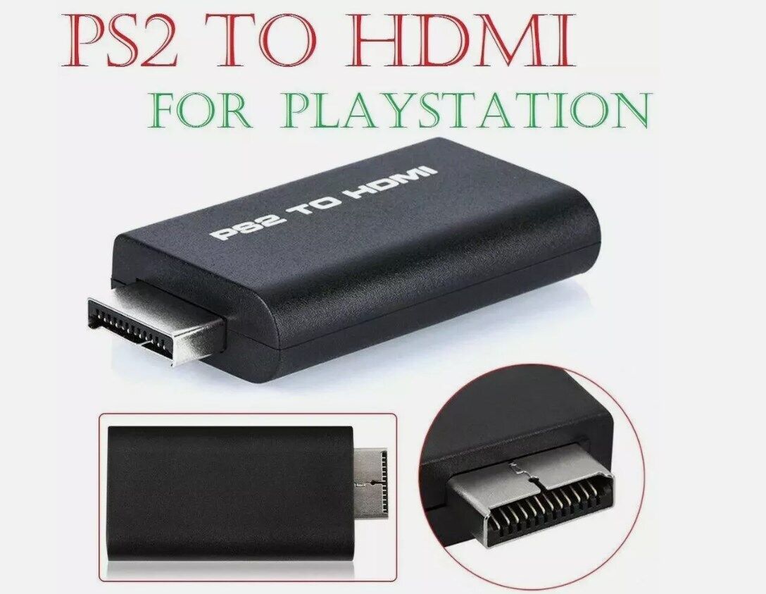PS2 PlayStation2 To HDMI Converter, Adaptor Cable,Audio Video HD RCA AV Video
