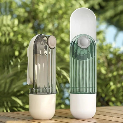 Portable Dog Water Bottle Dispenser 2 in 1 Leakproof Cat Walking Water Cup Multi-functional Drinking Bowl Pet Feeder