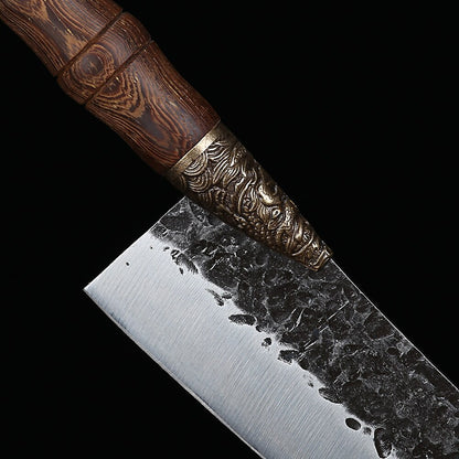 Handmade Chinese kitchen Chef Knife Multifunctional Meat Cleaver Vegetable Cutter Fixed blade Chopper Cooking Tools