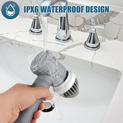 Rechargeable Electric Cordless Cleaning Brush Spin Scrubber Turbo Scrub Cleaner