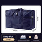 Oxford Fabric Storage Bag: Thick, Large-Capacity, Portable (Grid Pattern) – For Clothes, Blankets, Checked Luggage
