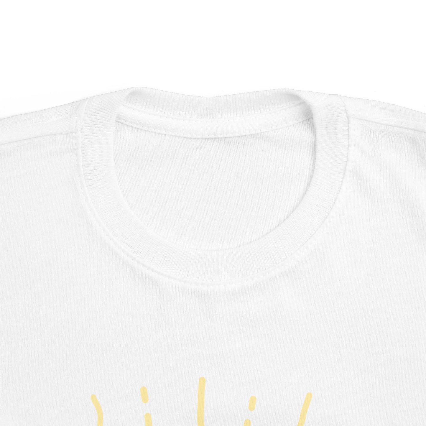 Sunny Toddler Fine Jersey Tee - Bright Yellow Sun Graphic