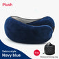 Memory Foam Neck Travel Pillow: Soft, 360° Head Support, for Home, Plane & Car