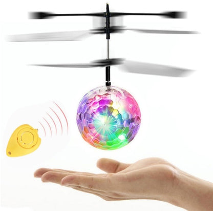 Colorful RC Flying Ball Luminous Kid's Flight Balls Infrared Induction Aircraft Remote Control Toys LED Light Mini Helicopter