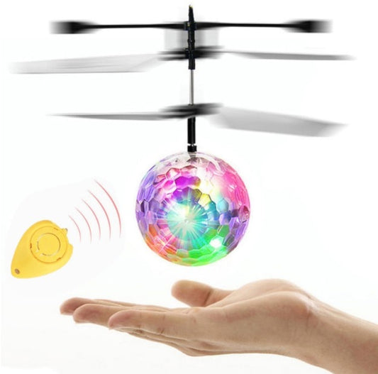 Colorful RC Flying Ball Luminous Kid's Flight Balls Infrared Induction Aircraft Remote Control Toys LED Light Mini Helicopter