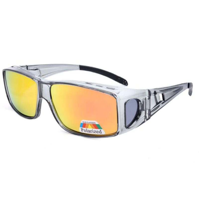 New Men Polarized Lens Driving Fishing Sunglasses Cover For Myopia Glasses Flip Polaroid Sun Eyewear