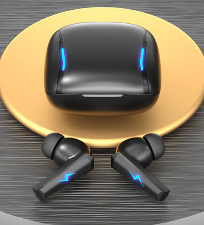 TWS wireless Bluetooth earphones with long battery life, in ear gaming, noise reduction, and low latency for gaming