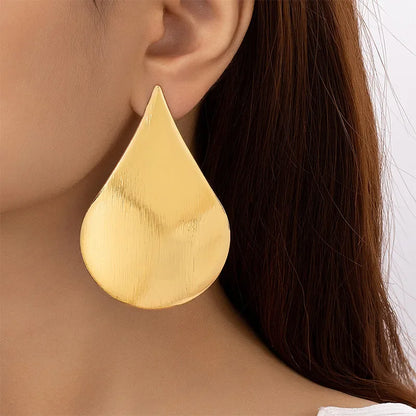 Simple Geometric Drop Metal Stud Earrings For Women Holiday Party Gift  Jewelry Ear Accessories