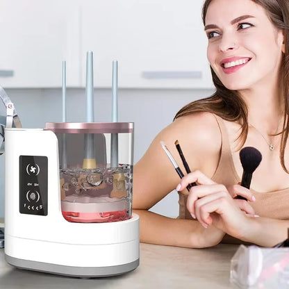 Electric Makeup Brush Cleaner Rechargeable Makeup Brushes Cleaning Tool Automatic Makeup Brush Cleaning Stand Device
