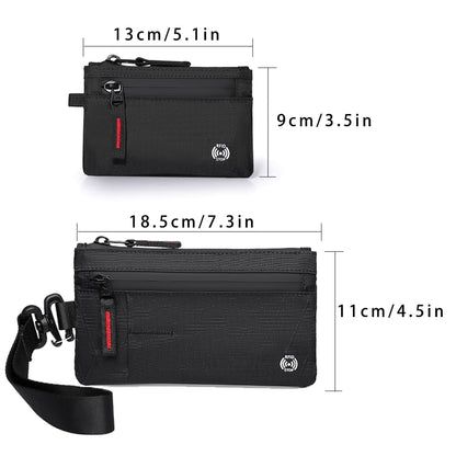 Zero wallet anti-theft card swiping bag X-PAC mini travel wallet with keychain