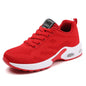 Flyknit sports and casual shoes with breathable soft sole and air cushion trendy student women's shoes