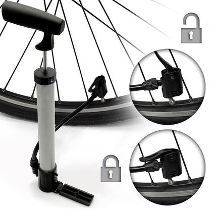 Mini Bike  Portable Bicycle Tyre Inflator Hand Schrader Presta Valve