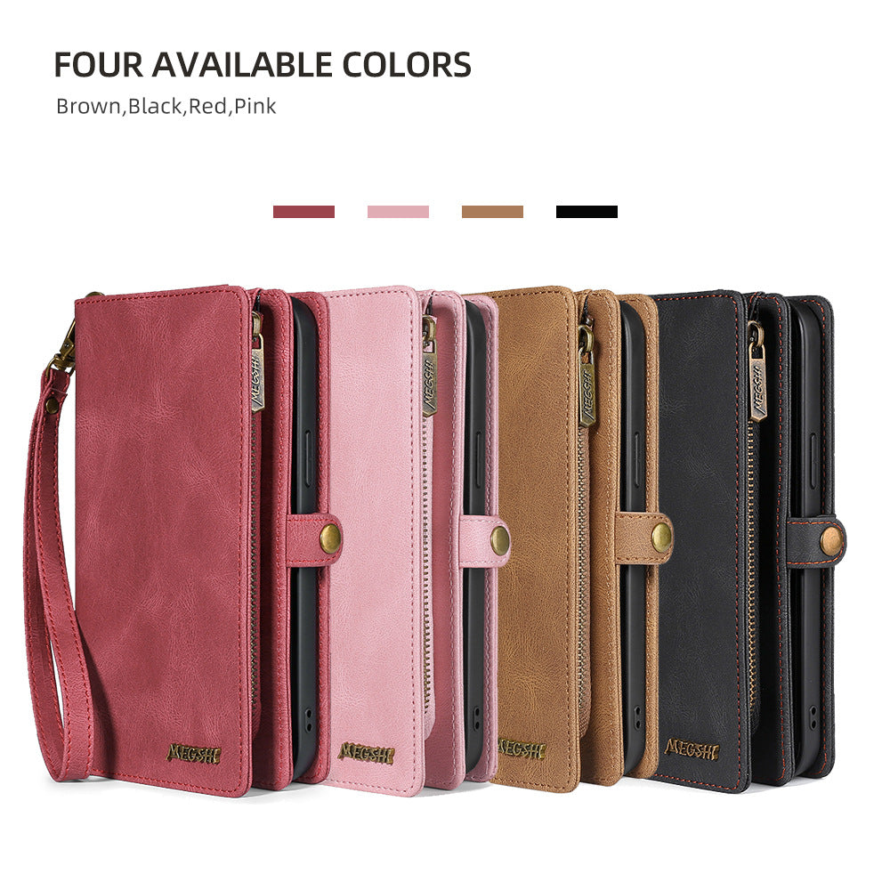 For Samsung Note20 Mobile Phone Holster S22Plus Wallet Mobile Phone Cases A53 Multi-Function Card Protective Cover
