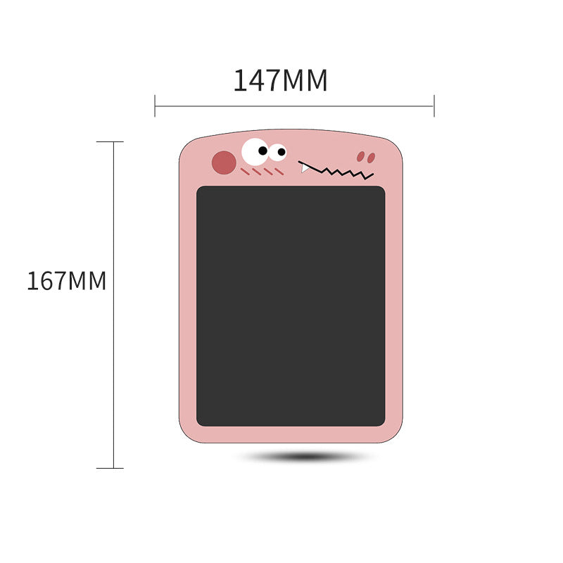 6.5 Inch Cartoon Couple Dinosaur LCD Writing Board Family Message Note Children's Early Puzzle LCD Writing Board