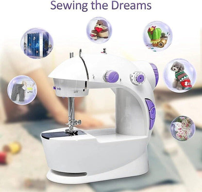 Electric Sewing Machine Portable Multifunctional Household Desktop Sewing UK
