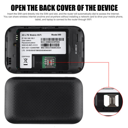 Unlocked 4G LTE LCD Portable Mobile Broadband Wireless WiFi Router MiFi Hotspot