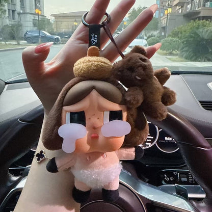 Classic Rabbit and Bear Series Bag Charm with Hidden Tear Design