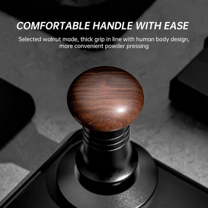 Coffee Adjustable Press Walnut Coffee Machine Impact Hammer Constant Pressure Elastic Press Hammer