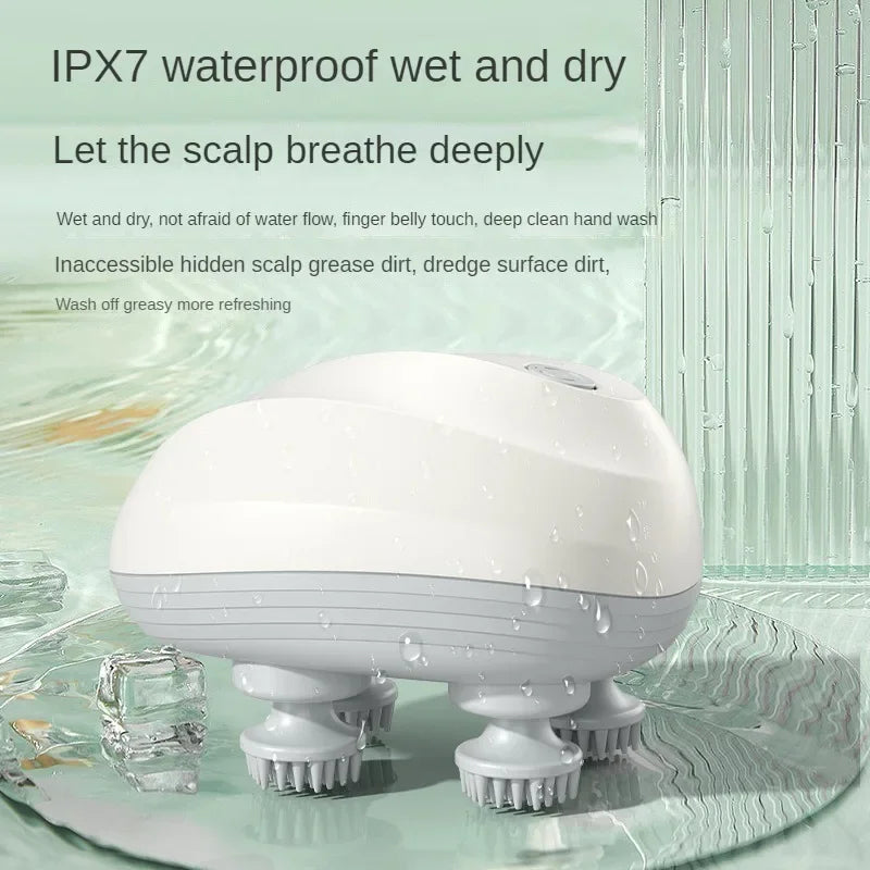 Deep Scalp Massager Head Cleaning Massager Also Suitable for Pets Electric Massage Tool Washable and Portable