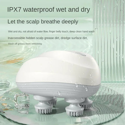 Deep Scalp Massager Head Cleaning Massager Also Suitable for Pets Electric Massage Tool Washable and Portable