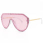 New European and American foreign trade watermark fashion sunglasses men's and women's Sunglasses yellow glasses