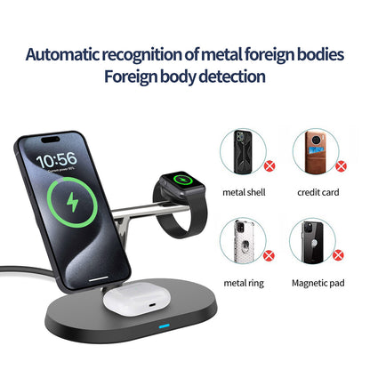 3in1 Magnetic Wireless Charger Stand For IWatch AirPod  15 14 13 16