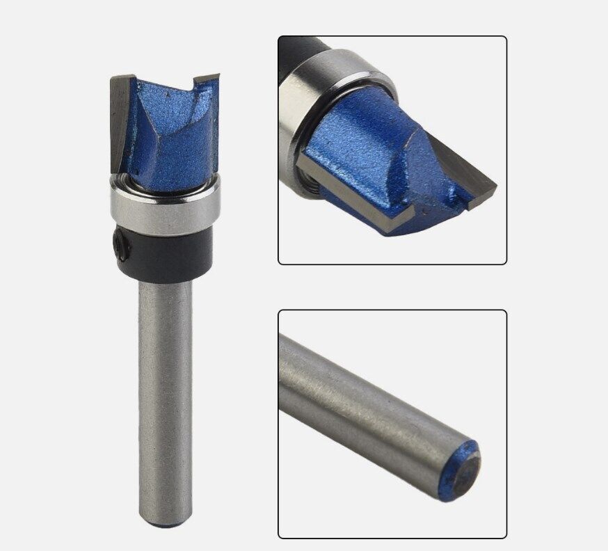 4Pcs Top Bearing Flush Trim Pattern Router Bit 1 -4 Shank Milling Cutter Set