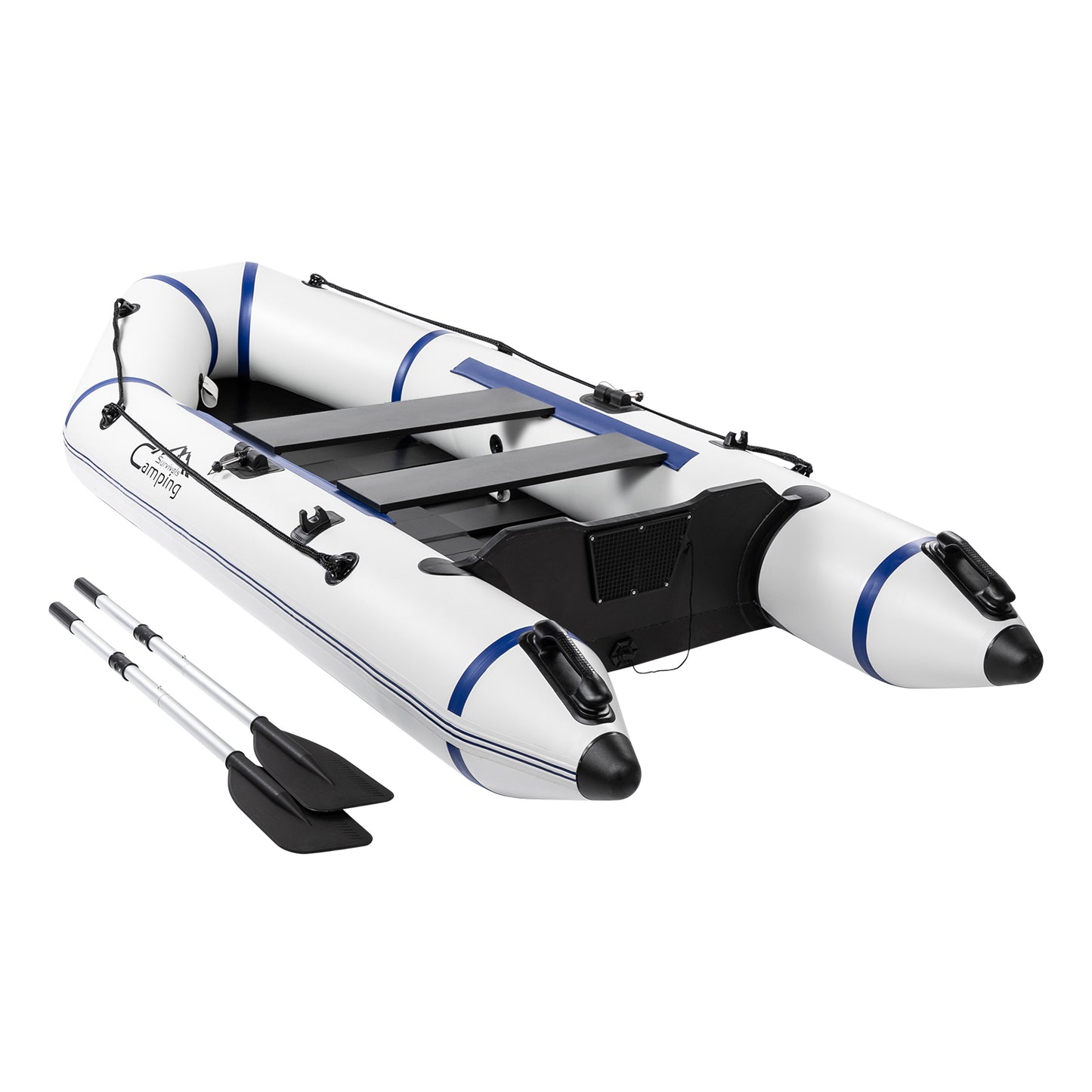 Camping Survivals 10ft PVC 330kg  Water Adult Assault Boat Off-White