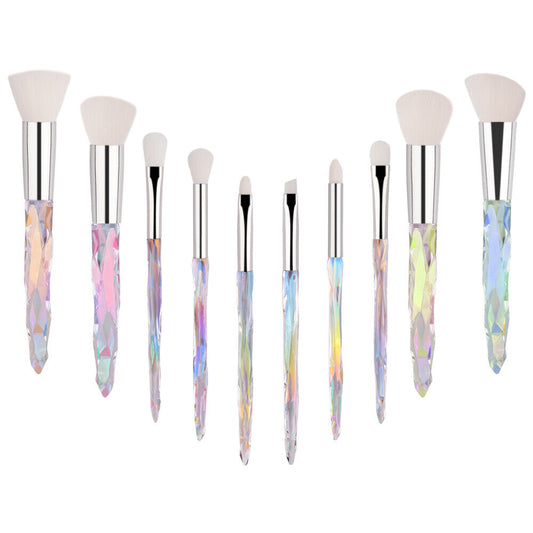 10Pcs Make up Brushes Set Cosmetic Kabuki Eyeshadow Makeup Foundation Brush Kit