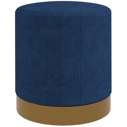 Round Ottoman, Upholstered Foot Stool