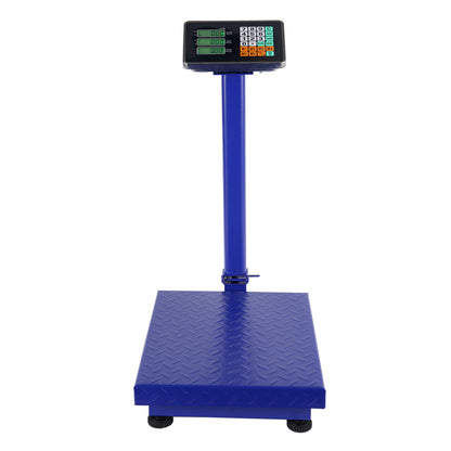 【Old code:19282852】300KG/661lb LCD Digital Personal Floor Postal Platform Scale Blue