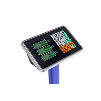 【Old code:19282852】300KG/661lb LCD Digital Personal Floor Postal Platform Scale Blue