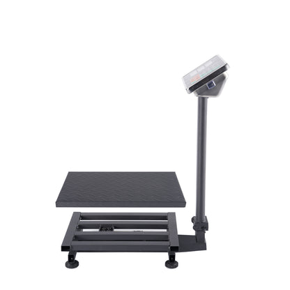 【Old code:95066004】100KG/220lbs LCD Digital Personal Floor Postal Platform Scale with 30*40 Platform & 0.6mm Plate Black UK Plug